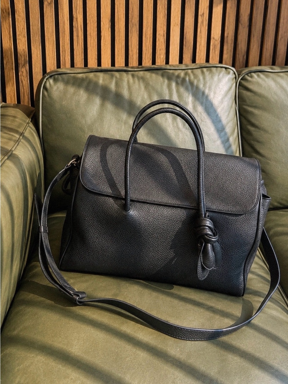 JACQUEMUS Black Le Turismo Shopper Bag – Calfskin Leather
